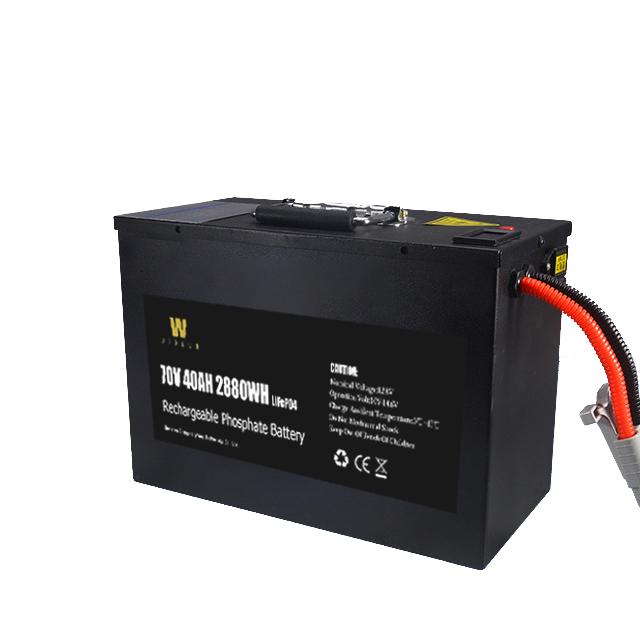 Pin xe máy Lithium Ion Black Lifepo4 72V40Ah với Bms 2