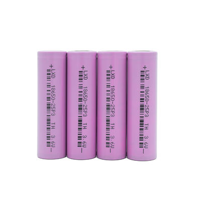 chất lượng  3C Max 3.6v 2500mah 18650 Lithium Ion Battery Lithium Cylindrical Cells nhà máy sản xuất