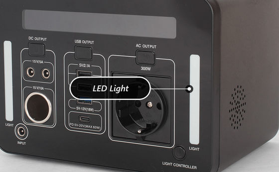 Máy phát điện di động 110v 300wh 300w ngoài trời / trạm điện di động nhỏ
