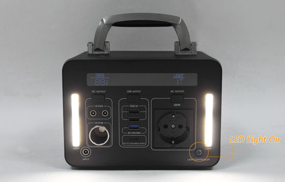 300wh 220v 110v Pin Lithium Máy phát điện năng lượng mặt trời Trạm ngân hàng điện di động