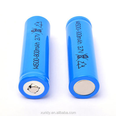 Có thể sạc lại 14500 Lifepo4 3.2 V 600mah Pin 800 lần Vòng đời