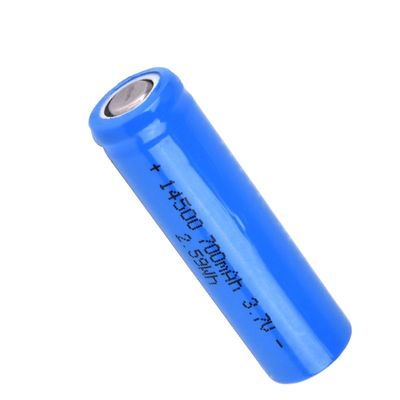 Có thể sạc lại 14500 Lifepo4 3.2 V 600mah Pin 800 lần Vòng đời