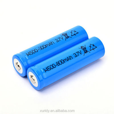Có thể sạc lại 14500 Lifepo4 3.2 V 600mah Pin 800 lần Vòng đời