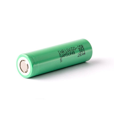 20A 3.6 V 2500mah Pin 18650 Lithium có thể sạc lại INR18650-25R được bảo vệ