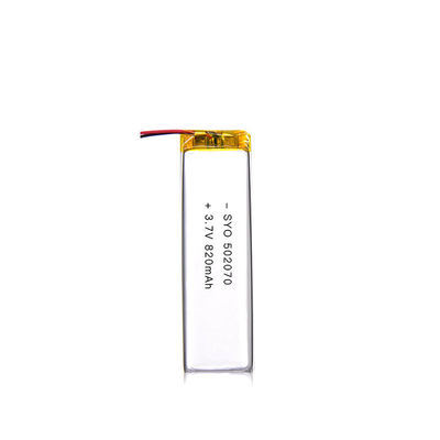 Chu kỳ sâu 602749 820mAh Pin Lithium Ion Polymer 3,7 Volt