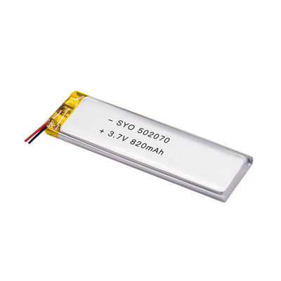Chu kỳ sâu 602749 820mAh Pin Lithium Ion Polymer 3,7 Volt