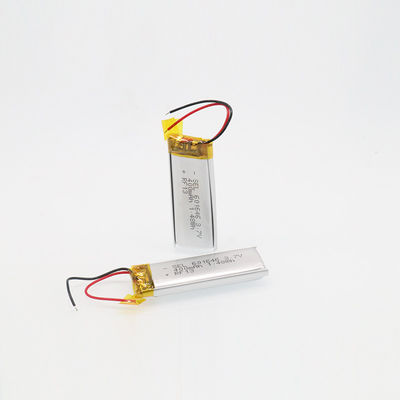 Phê duyệt RoHS 602040P 3.7 V 400mah Pin có thể sạc lại Tốc độ xả cao