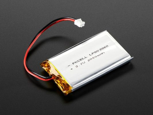 Pin Lithium Ion nhiệt độ cao 5mm Pin Lipo 3.7 V 200mah với UL CE