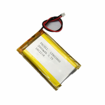 Pin Lithium Ion nhiệt độ cao 5mm Pin Lipo 3.7 V 200mah với UL CE